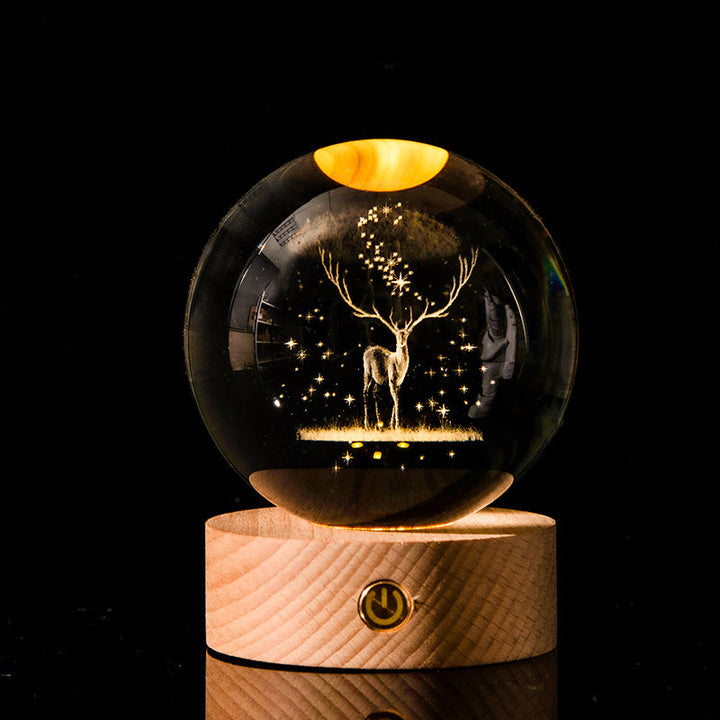 Galaxy Crystal Ball Lamp | Bowlift