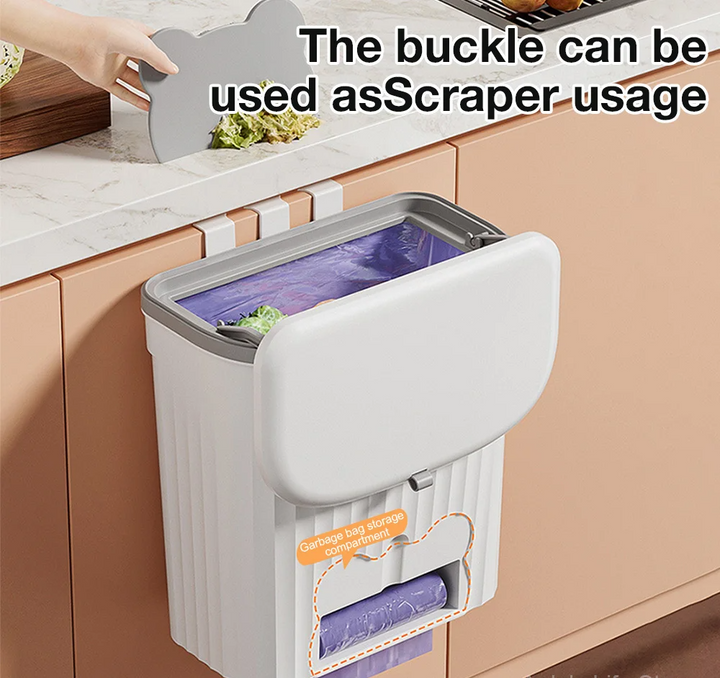 EcoBin Kitchen & Bathroom Wall Trash Can – 8.5L / 12L with Lid Bowlift