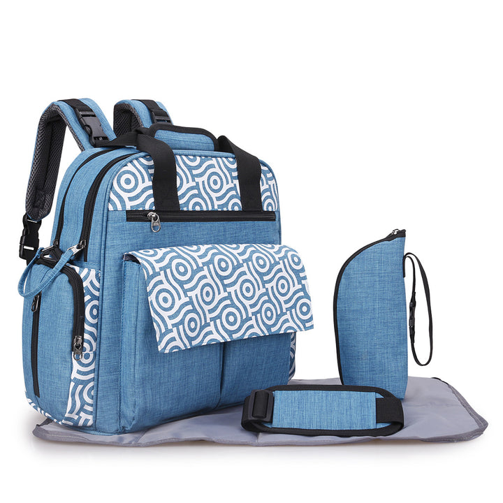 Multifunctional Diaper Bag with Insulated Compartments Bowlift
