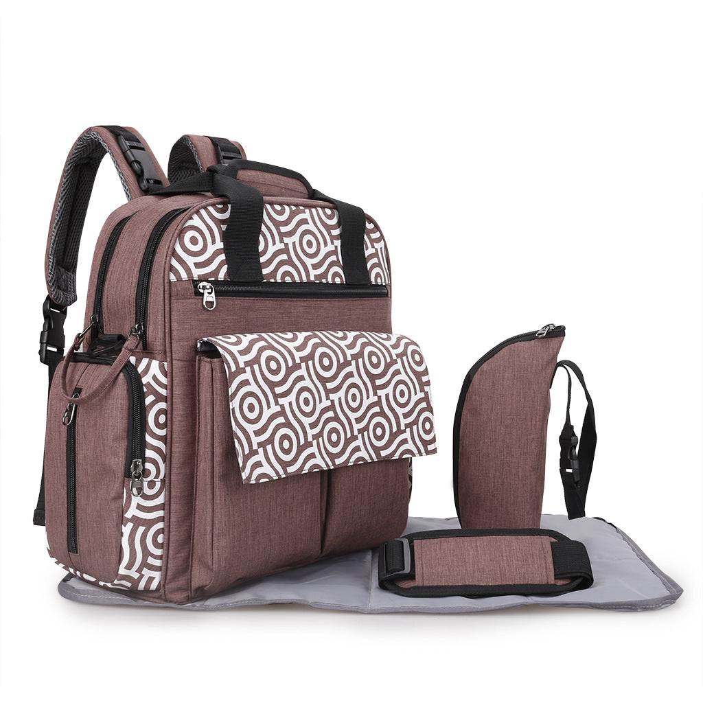 Multifunctional Diaper Bag with Insulated Compartments Bowlift