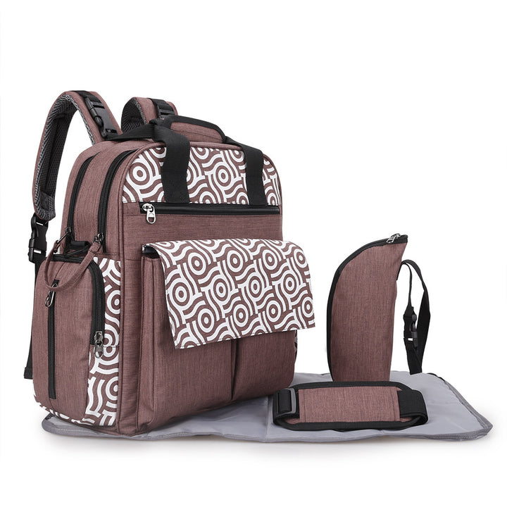 Multifunctional Diaper Bag with Insulated Compartments Bowlift