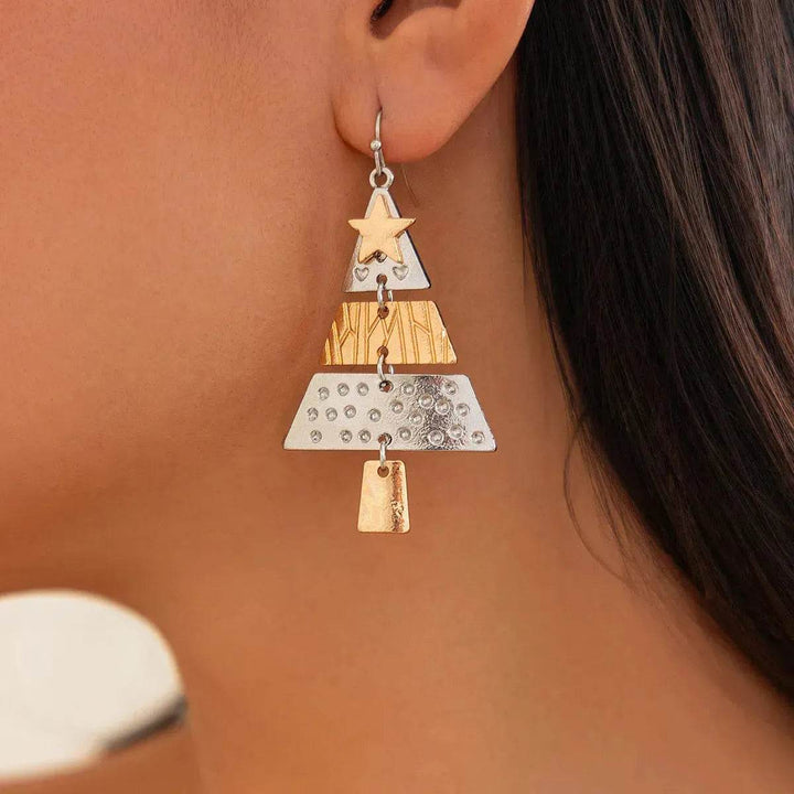 BowLift | Christmas Tree Necklace And Earrings Fashion Pendant Necklace Suit