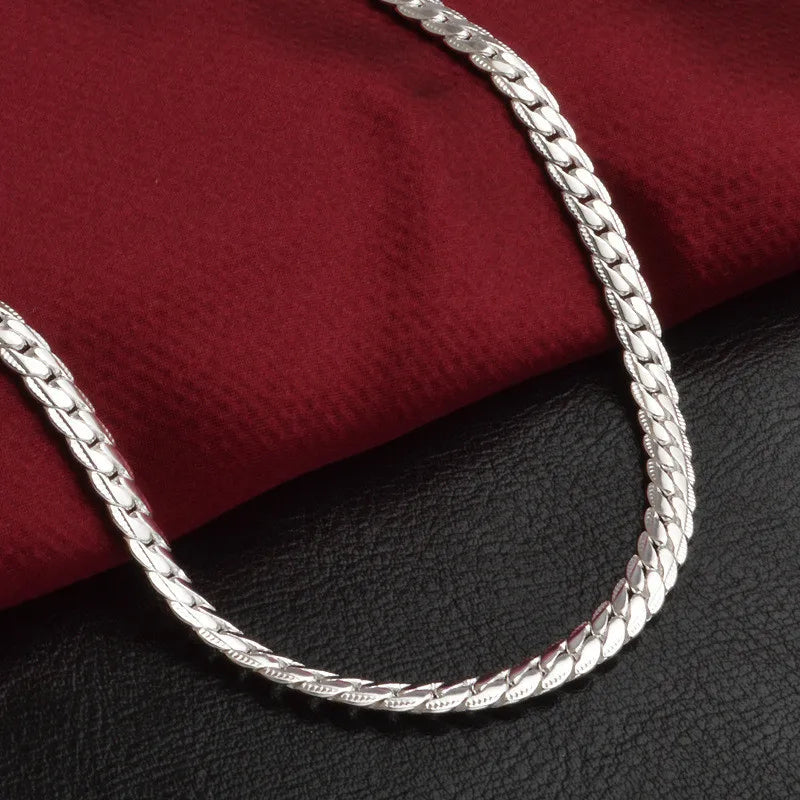 SilverGlow Necklace – Luxe 925 Silver Necklace for Women Bowlift