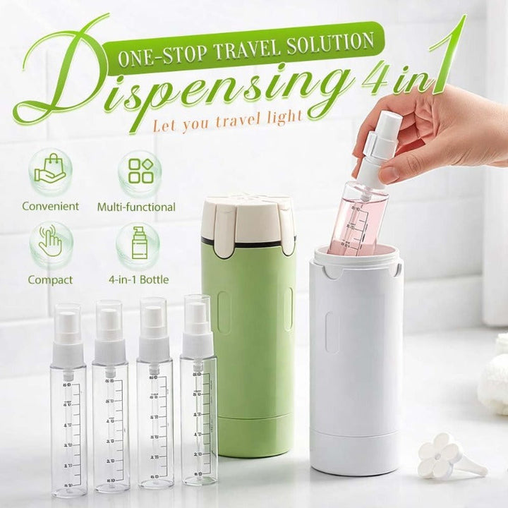 4-in-1 Travel Toiletry Dispenser Bowlift