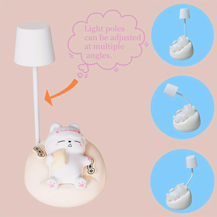 LumiKat Lamp - Cute LED Cat Night Light Bowlift