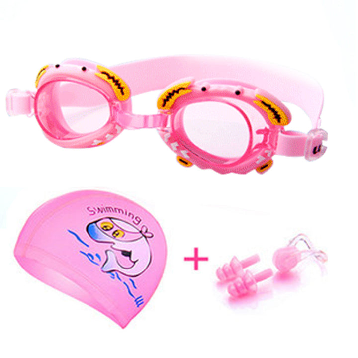 Swimming goggles with comfortable nose closure and sturdy earplugs Bowlift
