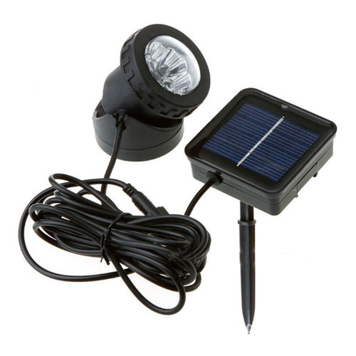 Adjustable Solar LED Landscape Spotlight With External Photovoltaic Panel And Extended Low-Voltage Cable Bowlift