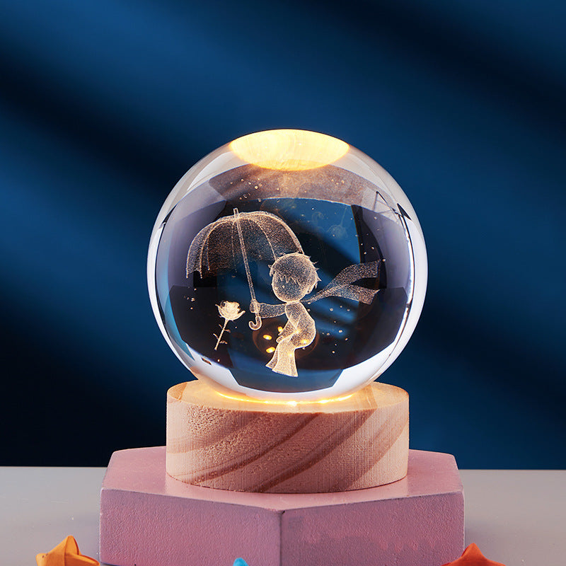 3D Crystal Ball Night Lamp Bowlift