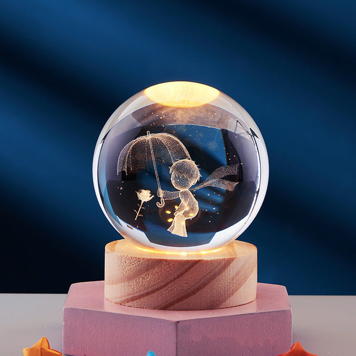3D Crystal Ball Night Lamp Bowlift
