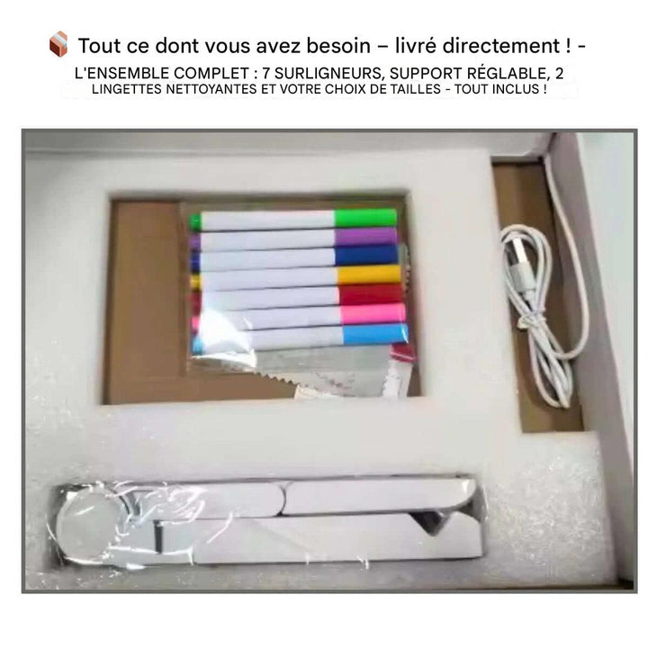 BowLift | Kiddli LED Drawing Board – Reusable Writing Board with Light Pen