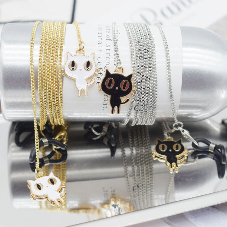 Cat Charm Pendant Necklace Bowlift