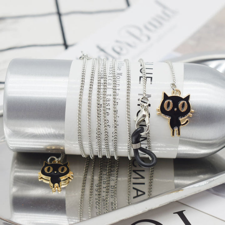 Cat Charm Pendant Necklace Bowlift