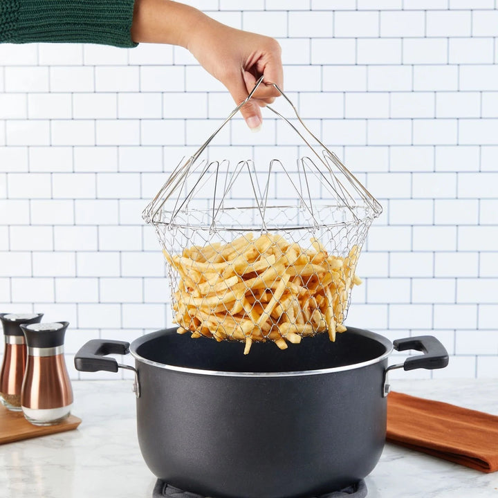 BowLift | GourmetCraft Elite Cooking Basket | Versatile stainless steel basket for effortless cooking and steaming