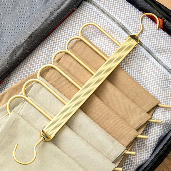 BowLift | Regal Gold Space-Saving Trouser Hanger