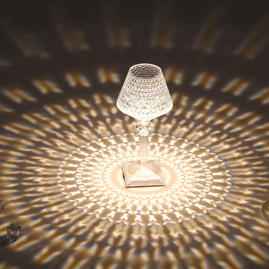 BowLift | Rechargeable Crystal Lampshade Touch LED Lamp