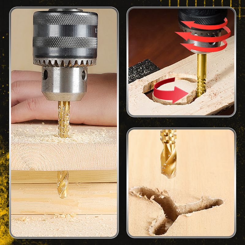 BowLift | Titanium-coated high-speed steel bits with tags (6 pcs.)