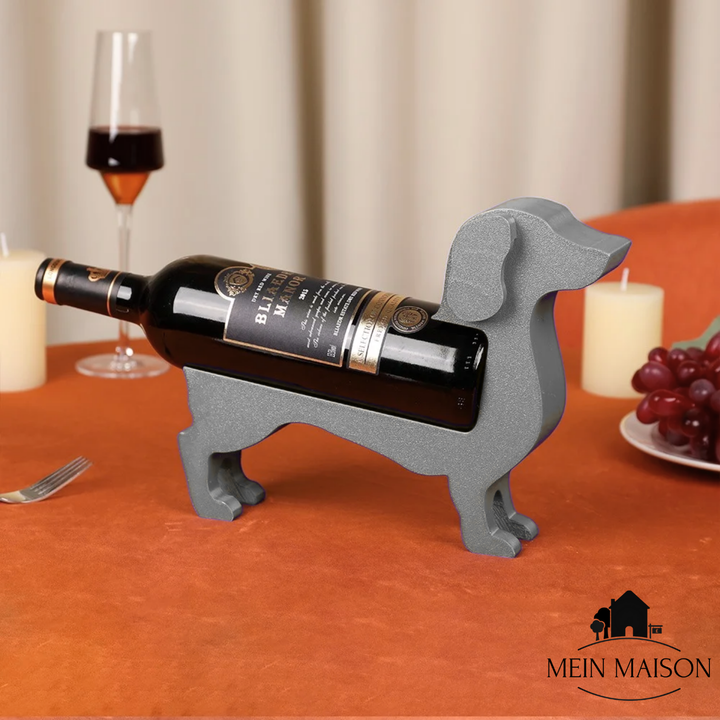 BowLift | Wine Bottle Holder Dachshund CorkHound | Original Design | Sturdy & Decorative | For 375–500 ml