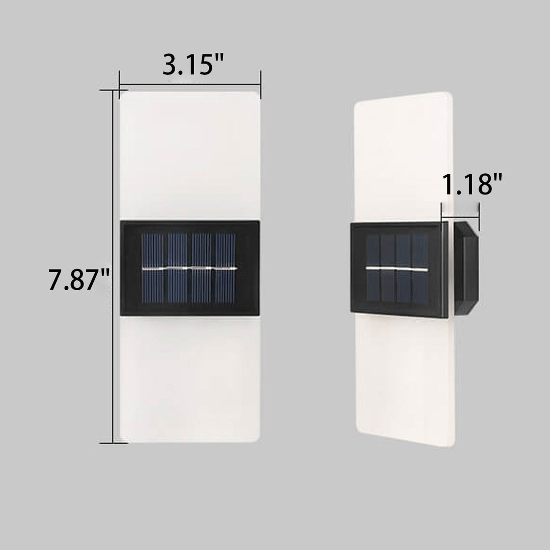 BowLift | LumaZen Solar LED Wall Lamp | Weatherproof | Solar Powered Outdoor Lighting | Garden & Patio Decor