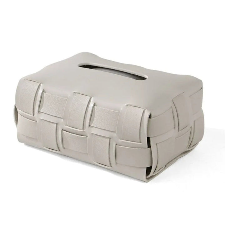 BowLift | Braided Vegan Leather Tissue Holder