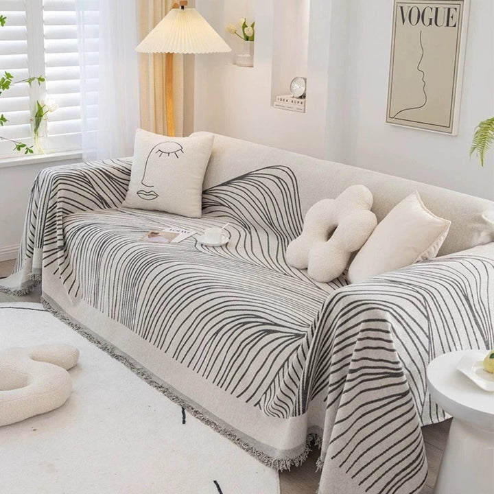 BowLift | Calista Wave Chenille Sofa Cover
