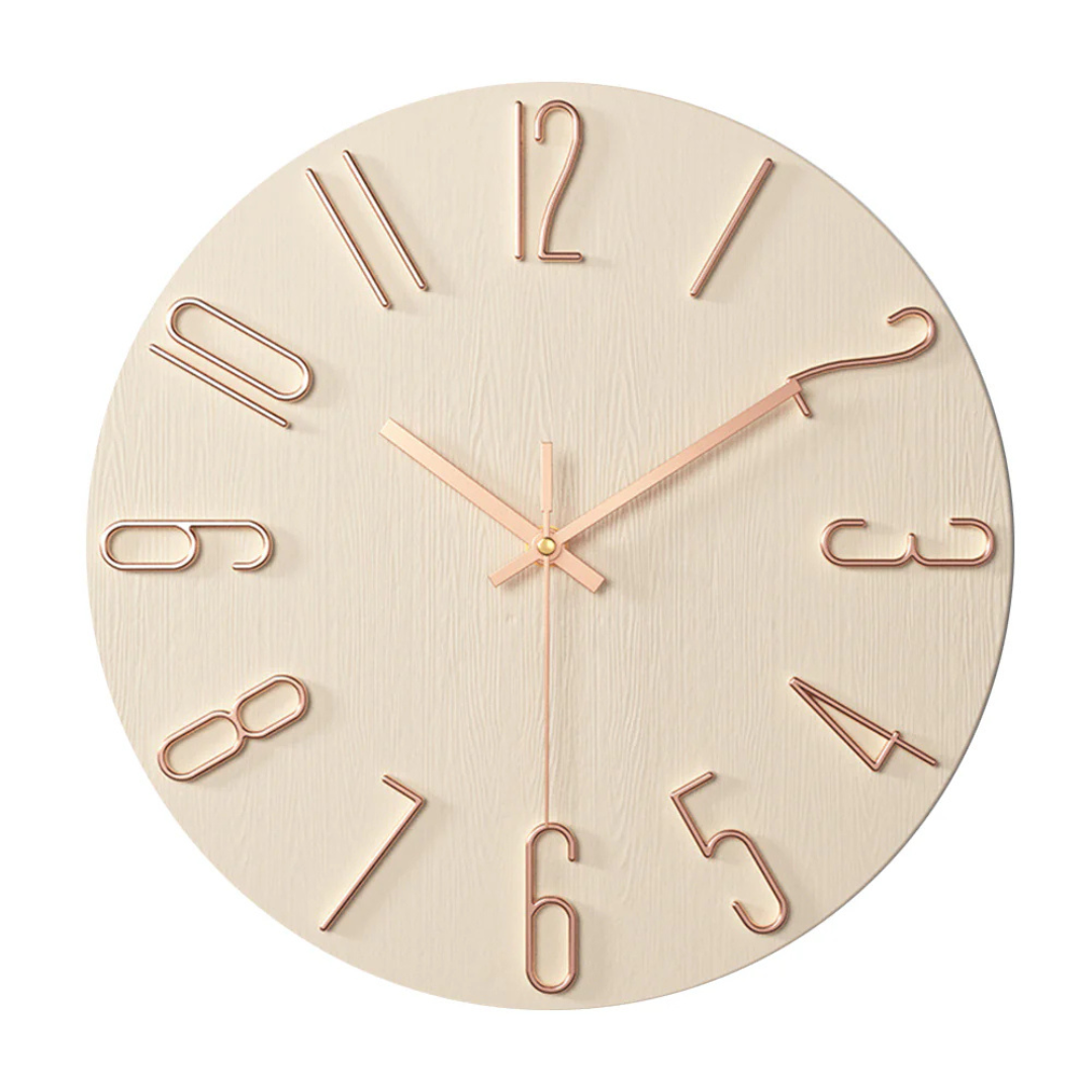 BowLift | Modern Wall Clock Black | Timeless Wall Decoration 30 cm