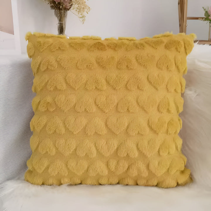 BowLift | Plush Heart Cushion Cover