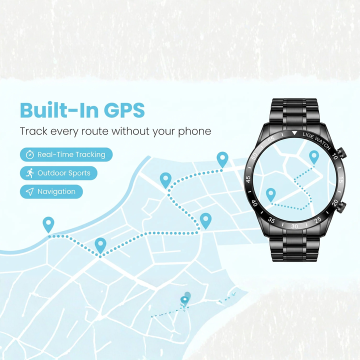 BowLift | Luxury 4G Smartwatch – Stylish Watch with Calls, GPS & Health Features