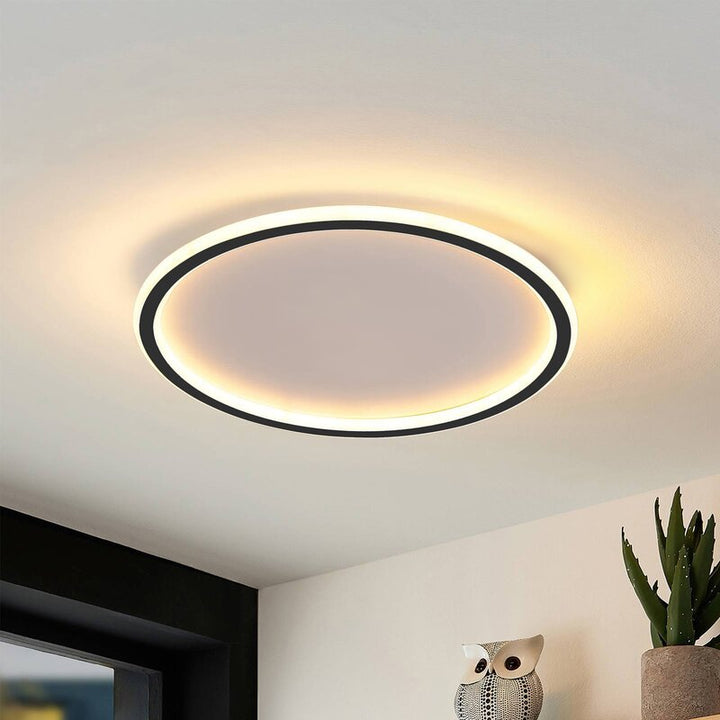 LunaNova - Modern LED Ceiling Light Metal/Acrylic for Living and Bedroom, Bowliftack/White Design | Bowlift