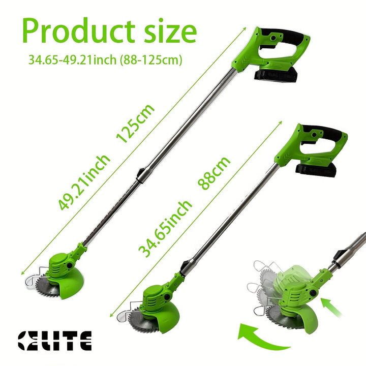 BowLift | Battery Lawn Trimmer GrünKraft | Cordless & Adjustable | Multiple Blade Attachments | Lightweight & Portable