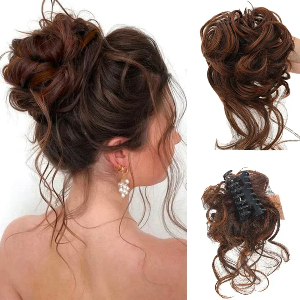 BowLift | Curly Hair Bun – Clip-in Hair Piece with Volume and Natural Look
