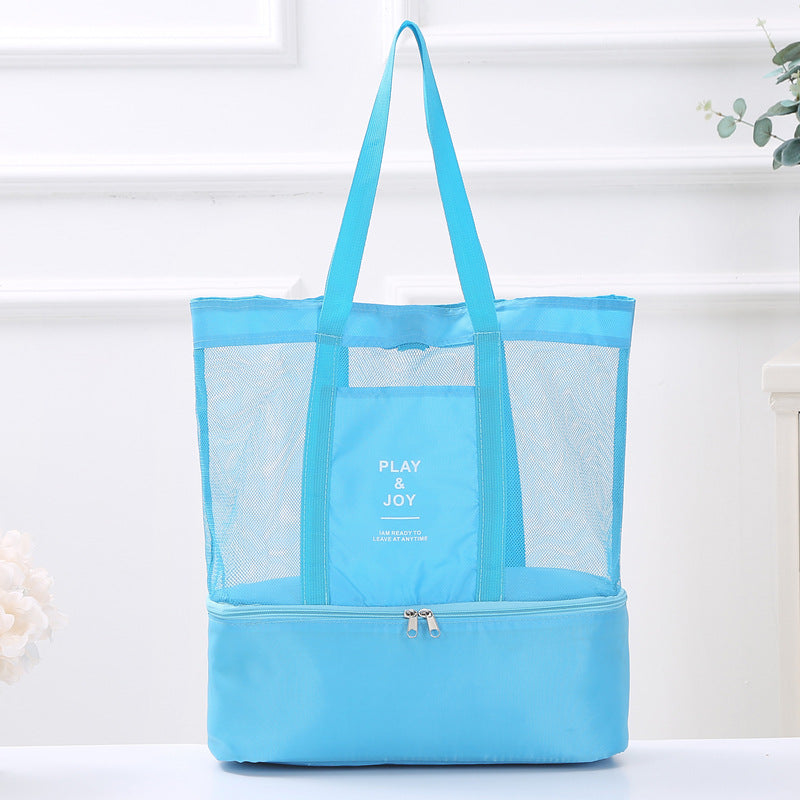 Mesh Beach Tote Bag Bowlift