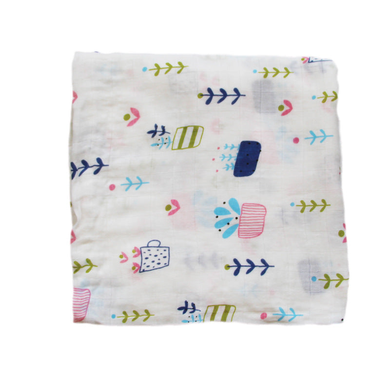 Soft Cotton Muslin Swaddle Blanket Bowlift