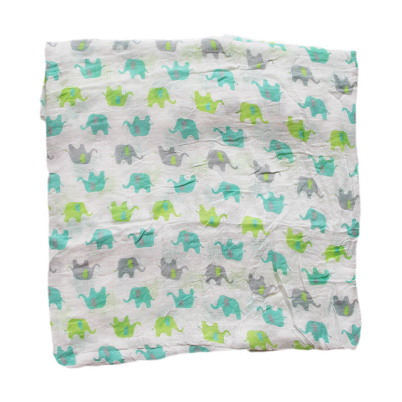 Organic Cotton Dinosaur Print Muslin Swaddle Bowlift