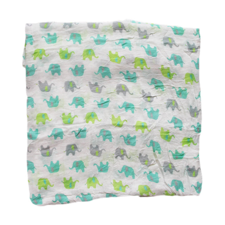 Organic Cotton Dinosaur Print Muslin Swaddle Bowlift