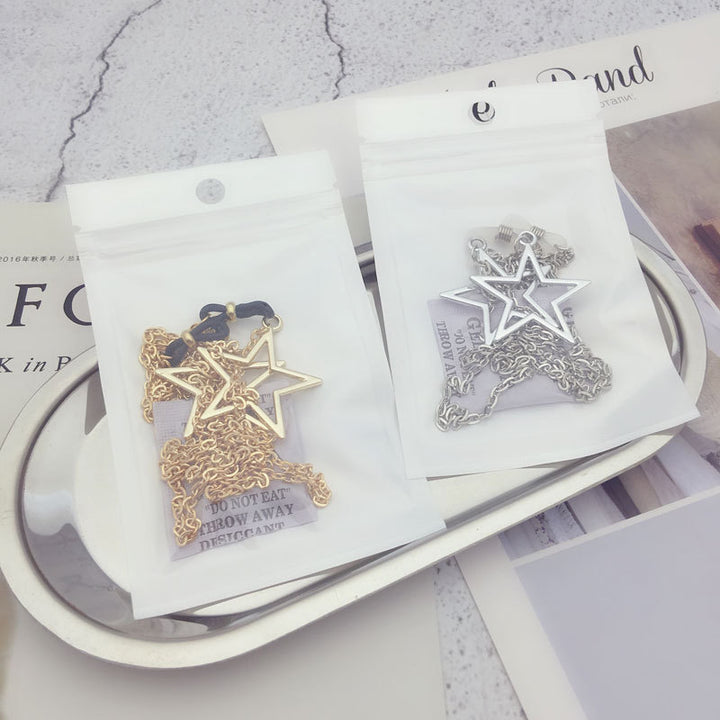 Star-Embellished Eyewear Chain Bowlift