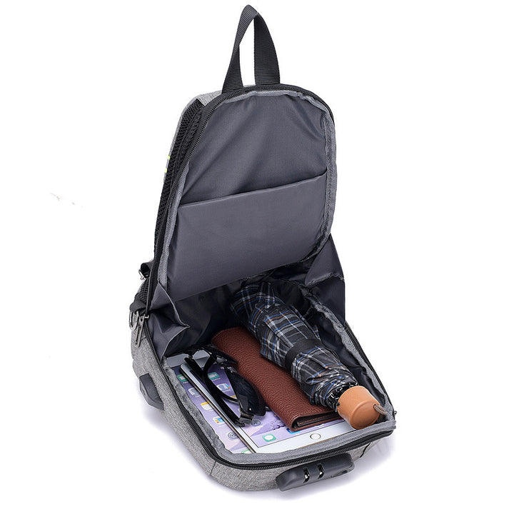 Anti-Theft Sling Backpack with USB Charging Port Bowlift