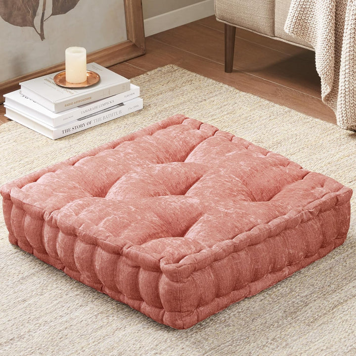 ZenComfort - Luxe Chenille Meditatiekussen voor de Vloer Bowlift