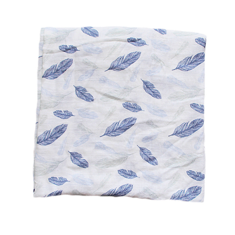 Organic Cotton Dinosaur Print Muslin Swaddle Bowlift