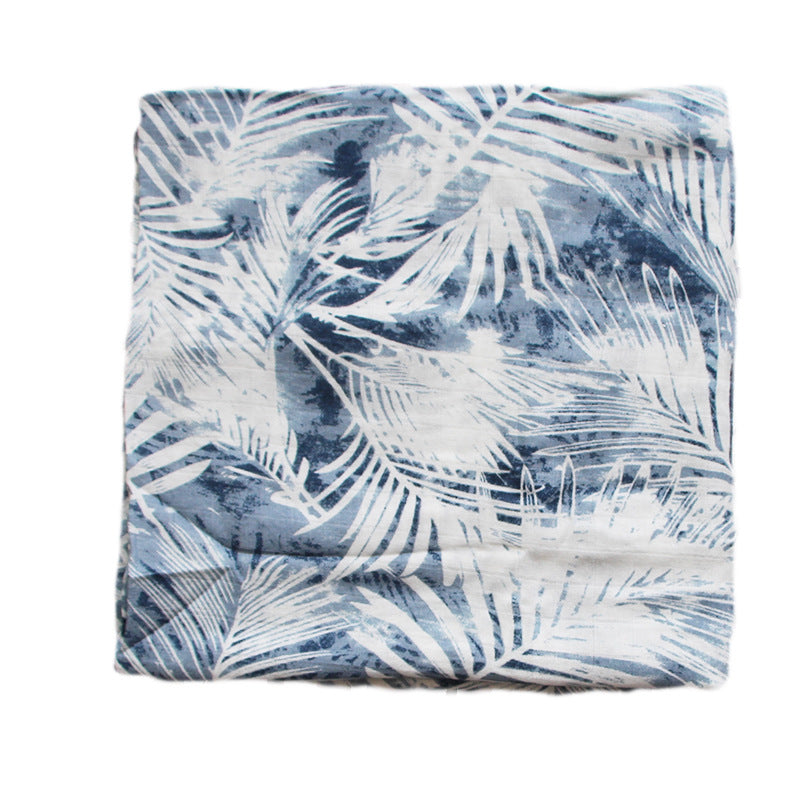 Organic Cotton Dinosaur Print Muslin Swaddle Bowlift