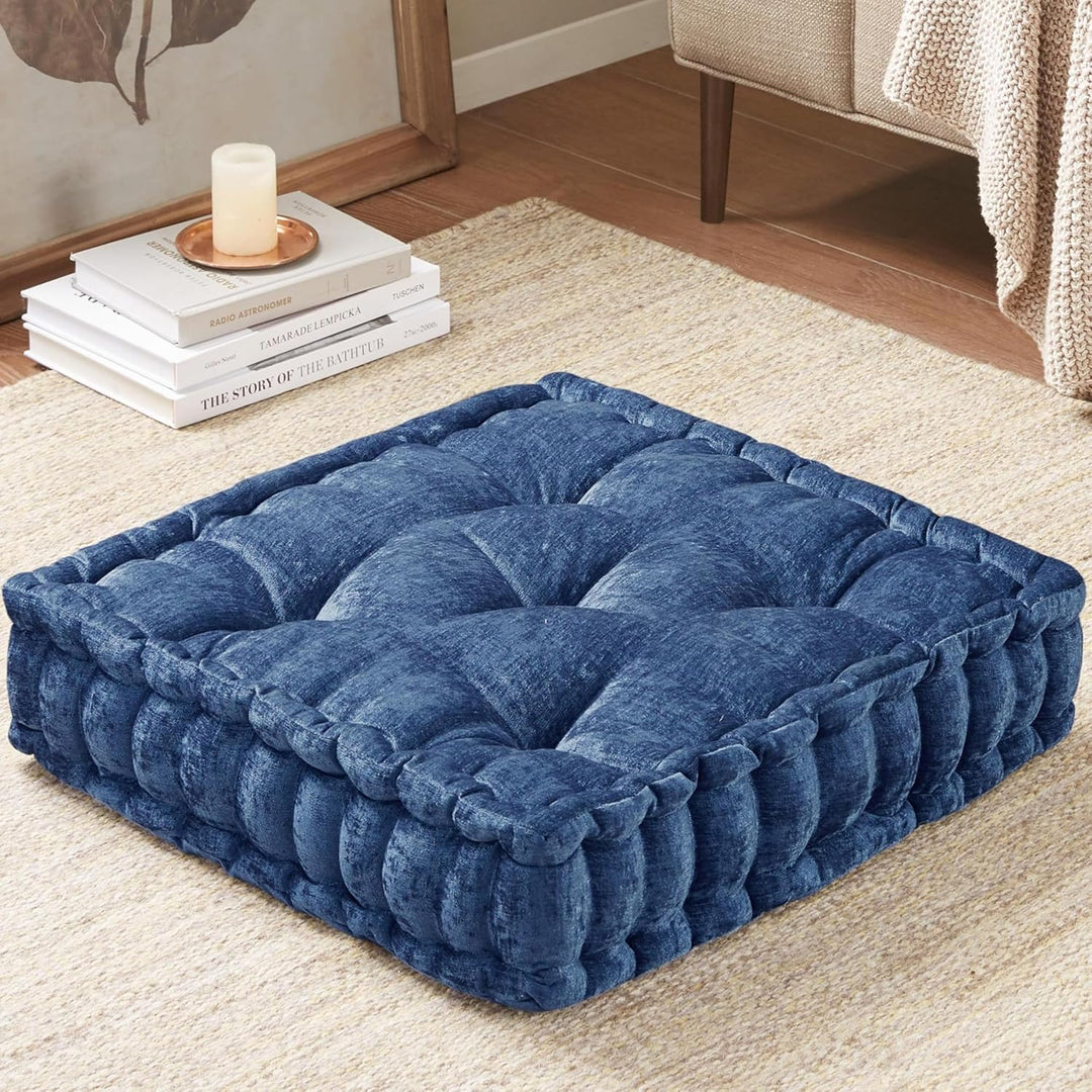 ZenComfort - Luxe Chenille Meditatiekussen voor de Vloer Bowlift