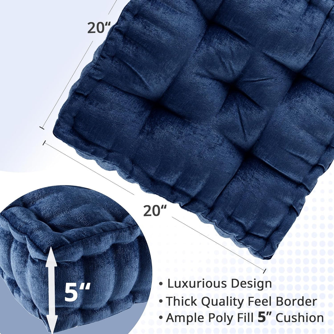 ZenComfort - Luxe Chenille Meditatiekussen voor de Vloer Bowlift