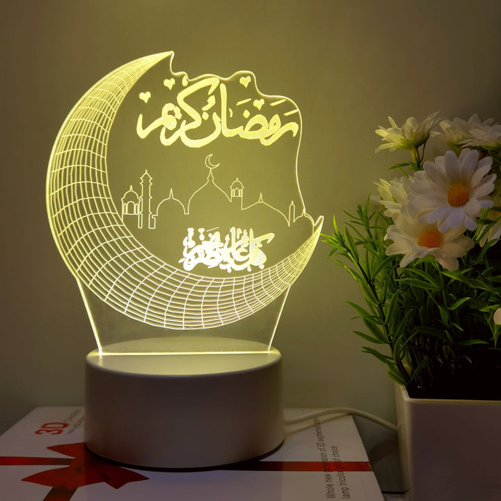 MoonPalace - 3D Color Night Lamp Touch Bowlift