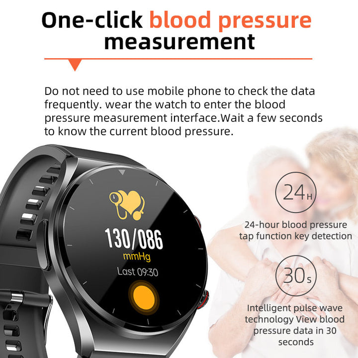 BowLift | One-Click Blood Sugar|Blood Glucose Blood Pressure ECG|ECG HRV Heart Rate Monitor Health Smart Watch