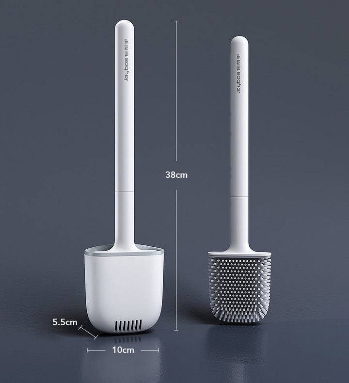 SiliClean – Antibacterial Wall Toilet Brush with Silicone Bowlift