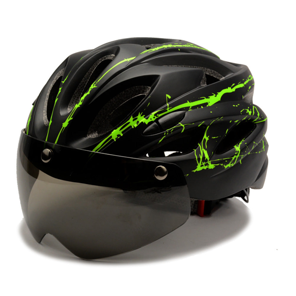 Cycling Helmet with Detachable Visor Bowlift