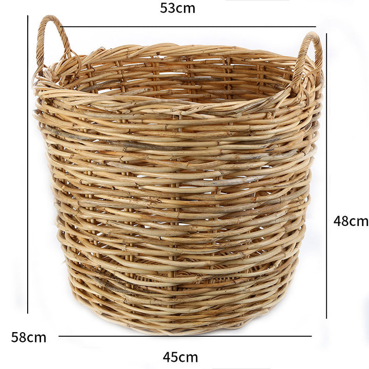 Natural Woven Storage Basket Bowlift