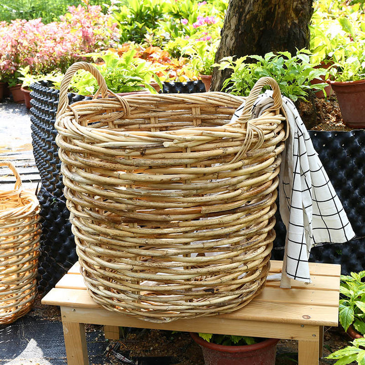 Natural Woven Storage Basket Bowlift