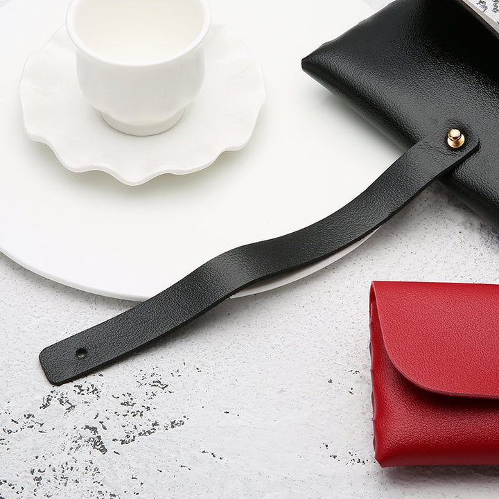 Soft Leatherette Sunglasses Roll-Up Pouch Bowlift