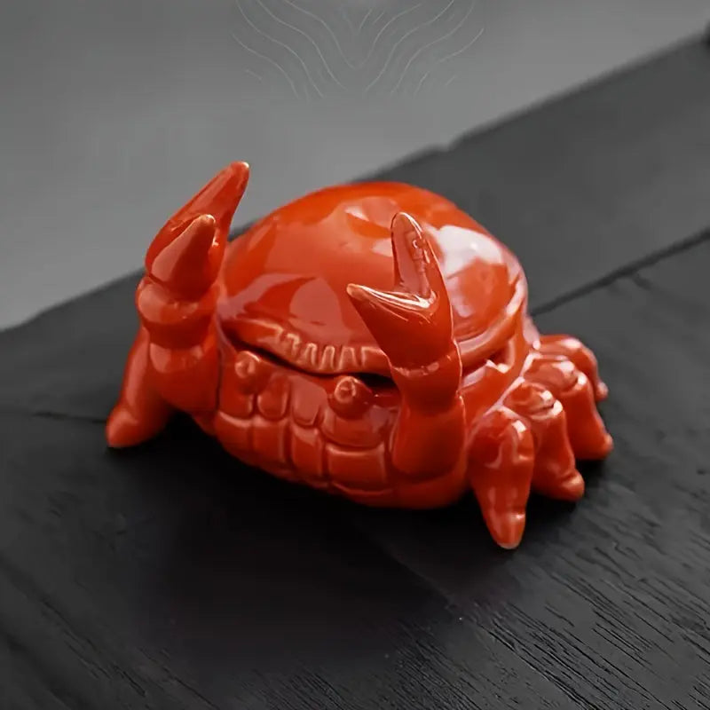 CrabbySmoke – Unique crab-shaped ashtray with lid Bowlift