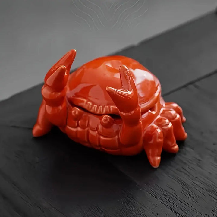 CrabbySmoke – Unique crab-shaped ashtray with lid Bowlift